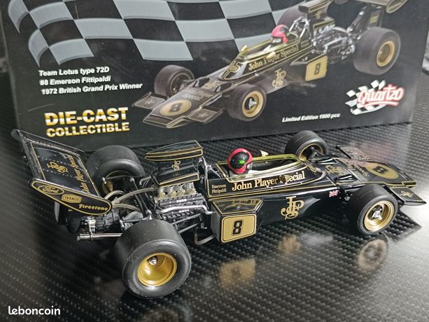 Miniature Quartzo 1/43 - Lotus Ford 72D Fittipaldi - Champion Du Monde 1972
