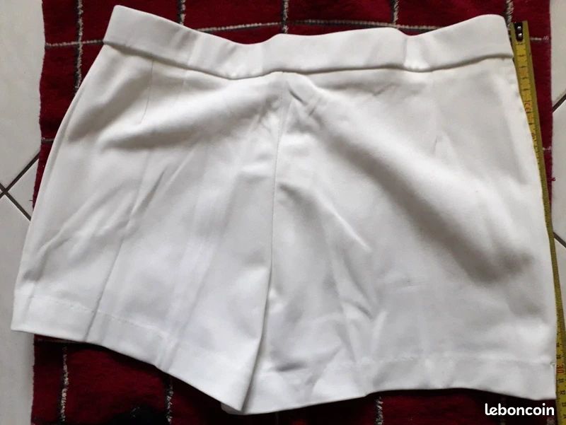 Short neuf Adidas Ventex 80'S vintage Blanc ATP Tennis Homme Made France T 36 (image 4)