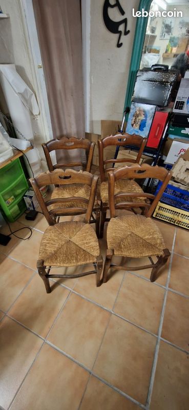 Lot de 4 chaise bois (image 1)