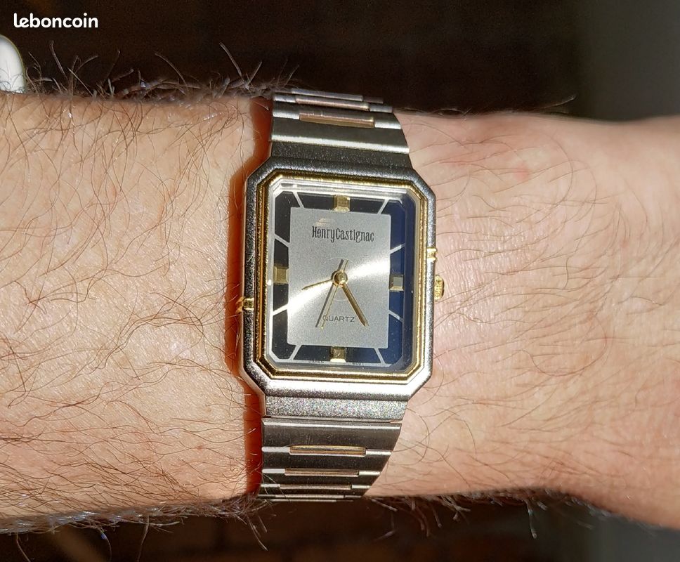 Montre Vintage Neuve de Stock fin 80's-début 90's, marque Henry Castignac, Quartz Miyota (image 2)