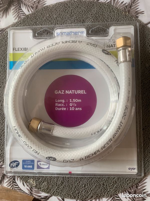 Tuyau gaz naturel 1,50 neuf (image 1)
