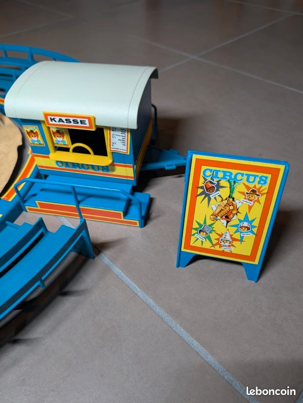 Playmobil Cirque Bleu - Réf 3510 De 1976 - Vintage, état Proche Du Neuf