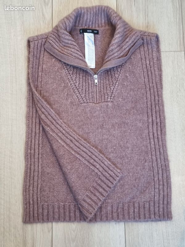 Jumper Pull Sans Manches Mango Pull En Maille à Losanges Femme