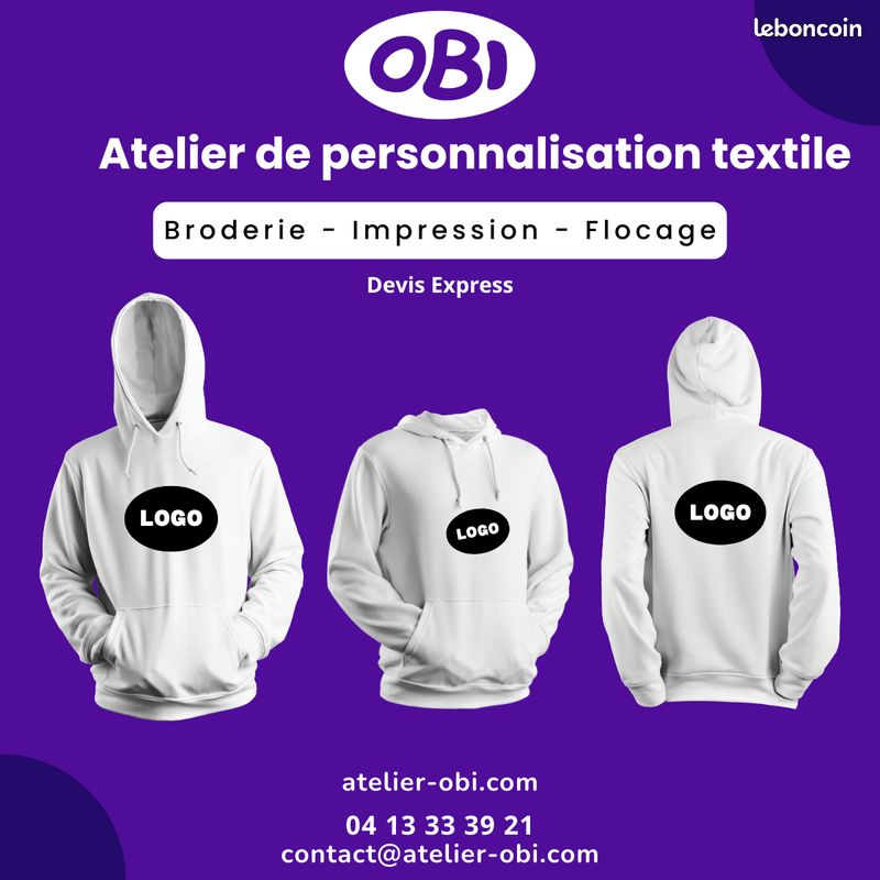 Impression Broderie Textile Flocage Textile Logo Pour Flocage