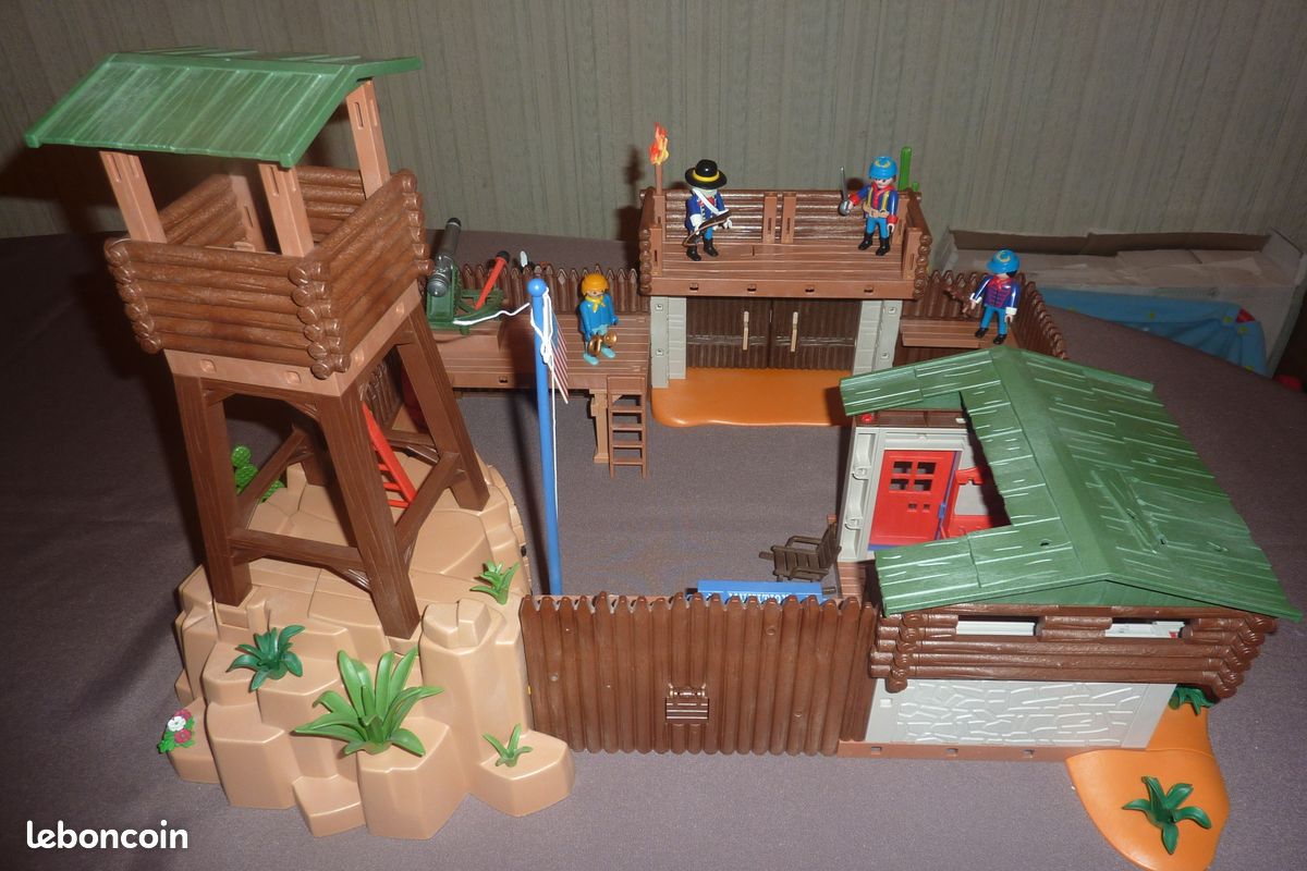 Pièce PLAYMOBIL Fort Brave - Râtelier Rouge Avec 4 Fusils - Référence 5245 - Occasion