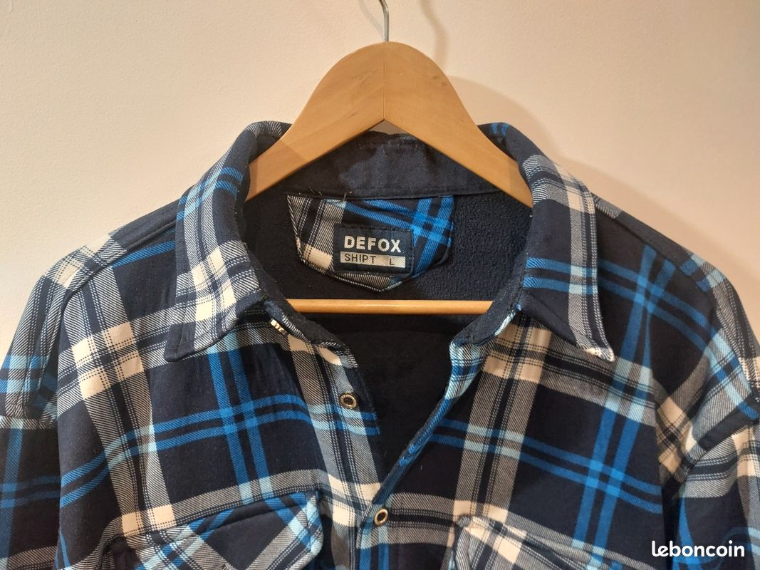 Veste Bleu à Carreaux Cinoche Taille 40 - En Coton, Excellent état, Occasion Très Bon état