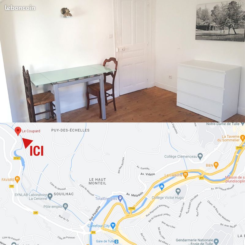Appartement 1 pièce 25 m² · à Tulle · 25 m² · 350 €