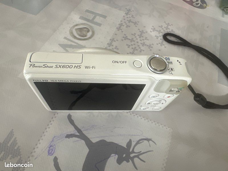 Canon SX600 HS 16MP Appareil Photo Numérique Blanc 18x Zoom Optique Wifi Full HD 4549292004205