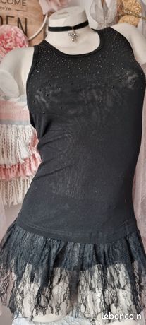 Tunique En Dentelle Molly Bracken Blanc Cassé - Taille 1 (36/38), Occasion Très Bon état