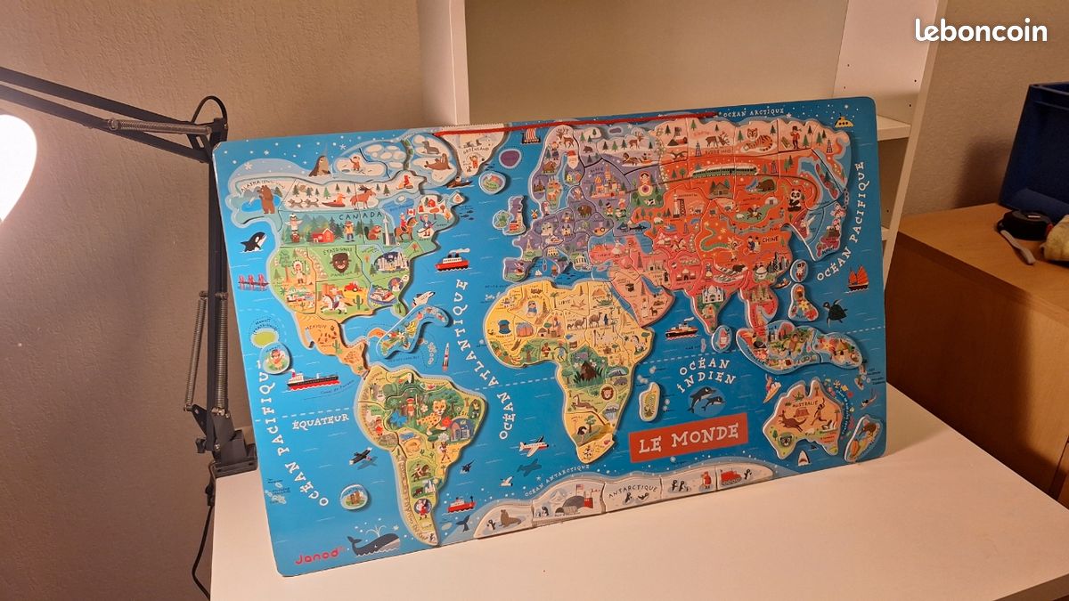 Planisphère puzzle enfant (image 1)