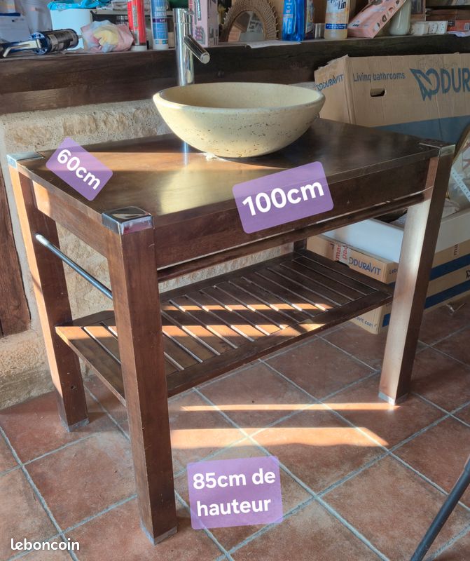 Meuble vasque + miroir (image 2)