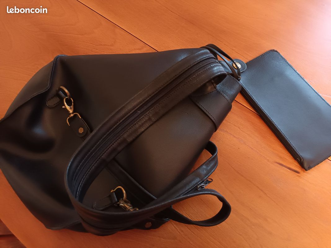 Sac a dos cuir (image 2)