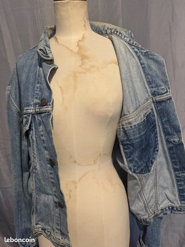Veste Levi's Vintage 1989 - Trucker Jacket Modèle 71165 - Taille L - Denim Bleu - Très Bon État