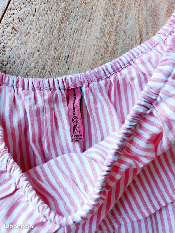 Haut Manches Longues Fille Limited Too - Taille 12, Rose, Coton/métallique, Occasion En Super état