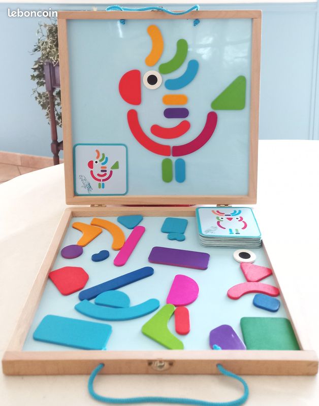 MANIBUL OXYBUL 8 animaux magnétiques en bois dès 12 mois - Jeux & Jouets