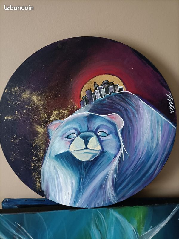 Artiste locale tableaux peinture sur toile moderne (image 7)