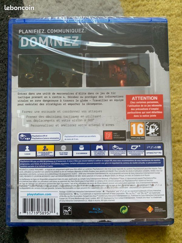 Jeu PlayStation VR sous blister Firewall Zero Hour (image 2)