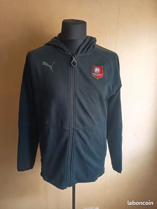 Stade Rennais Veste Zippée Officielle Homme XL - Collection Supporter 100% Breton