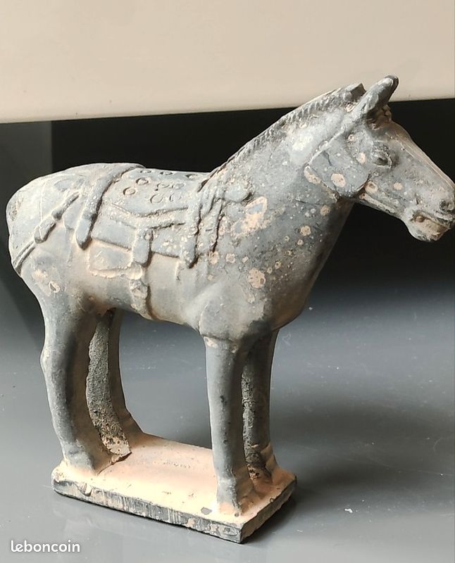 Brun-grand - Statue de cheval en bois modèle Animal créatif, décoration