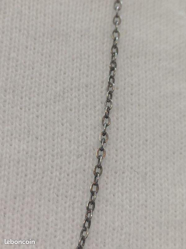 Chaîne En Argent Poinçon Minerve 55,5 Cm – Collier Homme Ou Femme