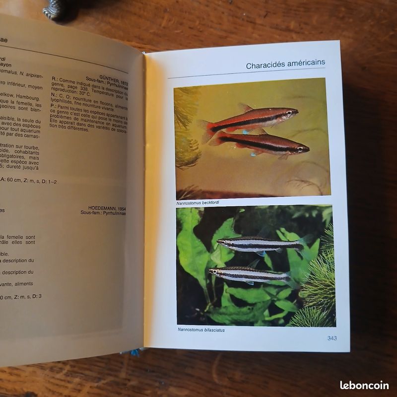 Livre sur Atlas de l aquarium 1990 (image 3)