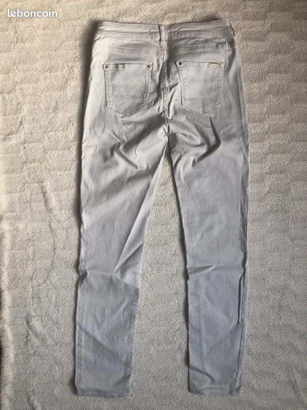 Jeans blanc crème SUD Express taille 42 (image 7)