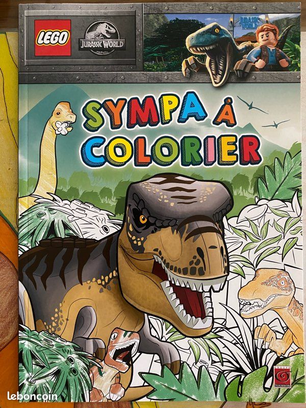 Livre à colorier lego Jurassic world (image 1)