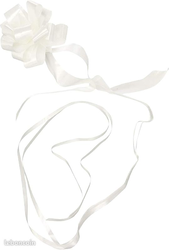 Ruban Cadeau Ruban De Mariage Blanc Ruban Décoratif 15mm 20m