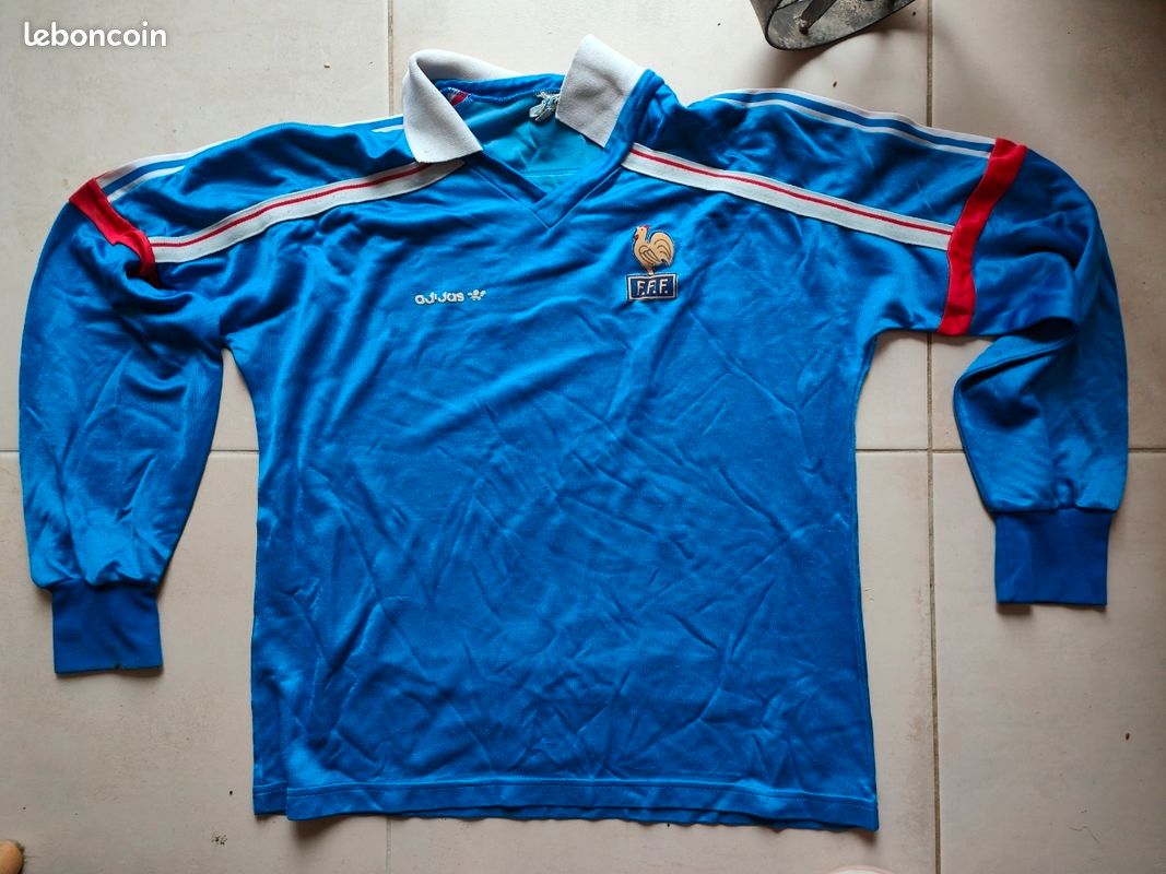 Maillot Vintage Equipe De France – Domicile – Taille S – État Moyen