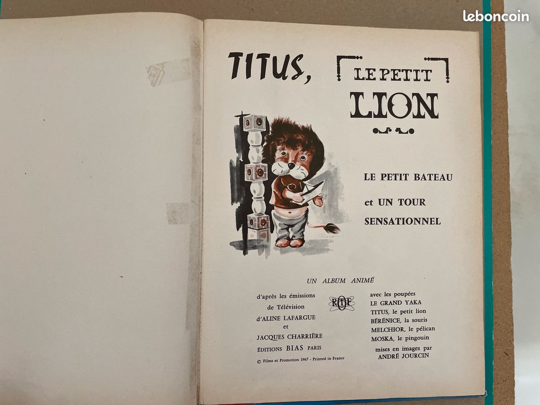 Titus le petit lion pop up livre animé (image 8)