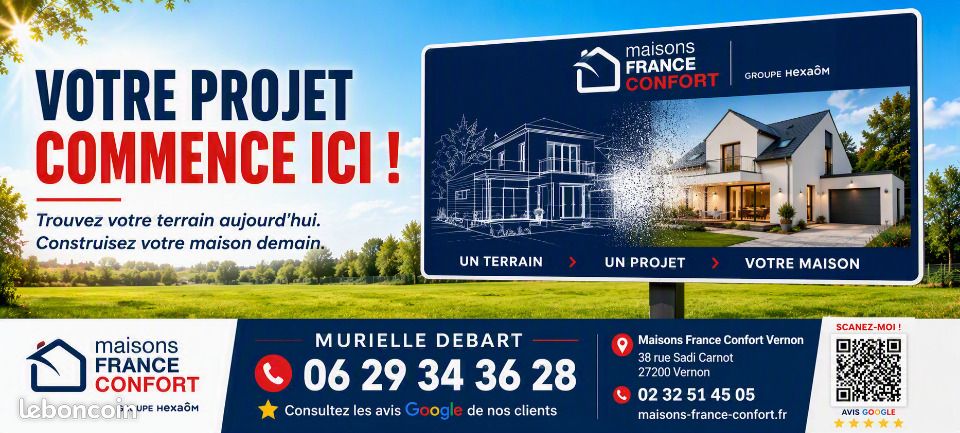 Terrain 935 m² · à Vernon · 132 000 €