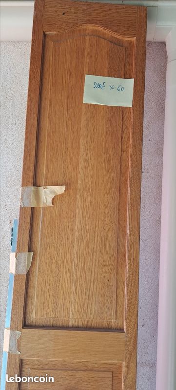 Porte kz en chêne massif 2mx60 (image 1)