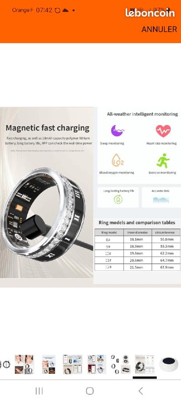 Bague connecté smart ring (image 4)
