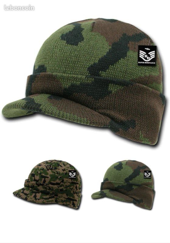 2 Bonnet casquette camouflage militaire Jeep (image 1)