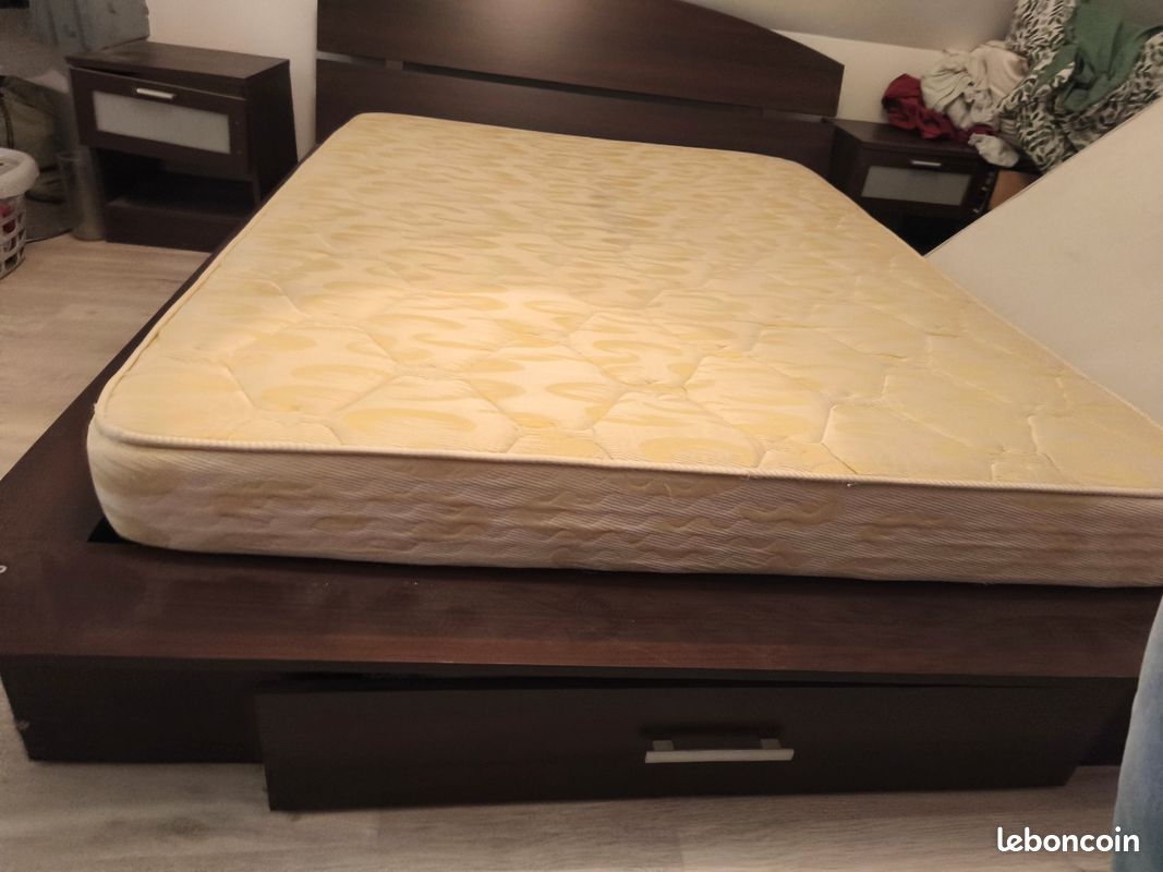Lit matelas sommier (image 1)