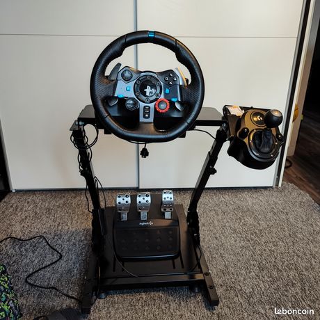 GOZAR MOD Boîte de vitesses séquentielle pour Logitech G25 G27 G29 G920 G923 Jeux de Course DIY - Noir