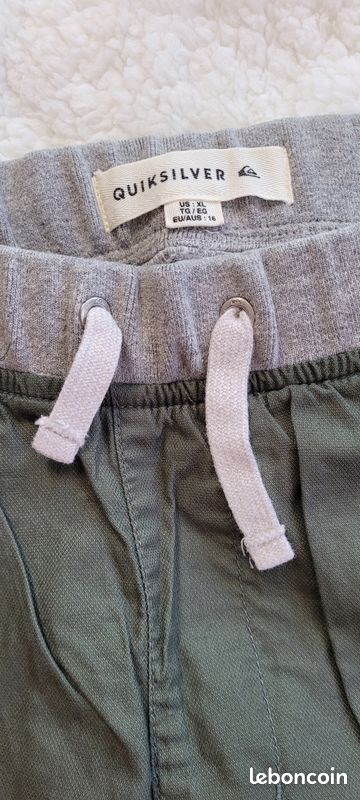 Pantalon QUICK SILVER 16 ans kaki et gris T2Y (image 5)