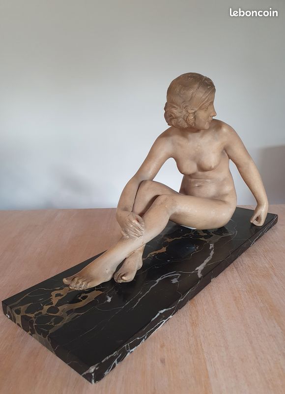 Statue de femme art déco, (image 4)