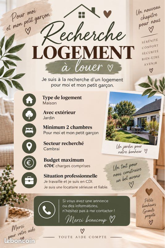 Maison 3 pièces 70 m² · à Cambrai · 70 m² · 670 €/mois