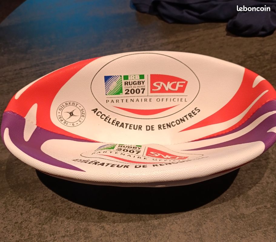 BALLON de RUGBY NEUF collector coupe du monde 2007 (image 3)