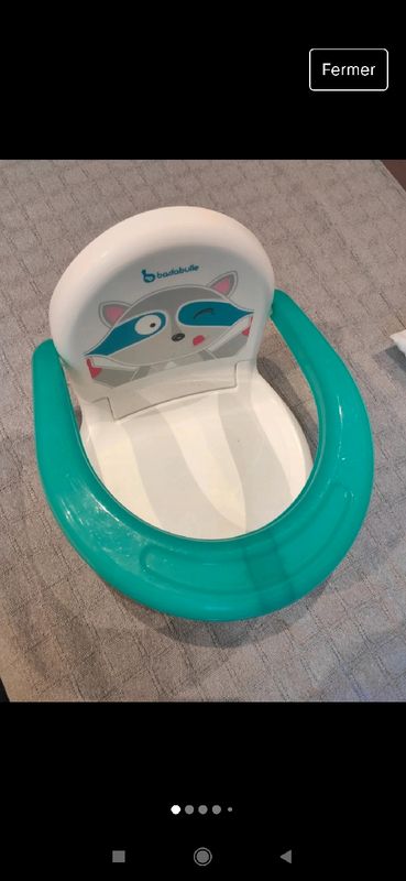 Réducteur de toilette bébé vert pliable BADABULLE à Prix Carrefour