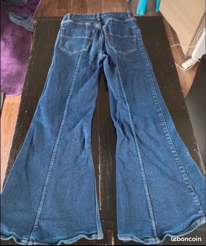 Jeans large femme HM (image 2)