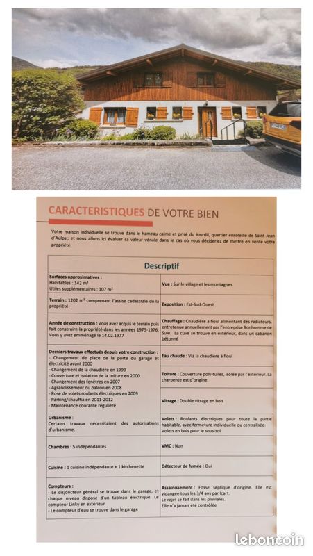 Maison 6 pièces 142 m² · à Saint-Jean-d'Aulps · 142 m² · 630 000 €