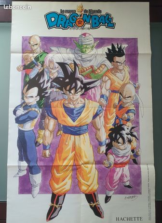 Figurine Dragon Ball Hachette, Poster Géant Collector, Occasion