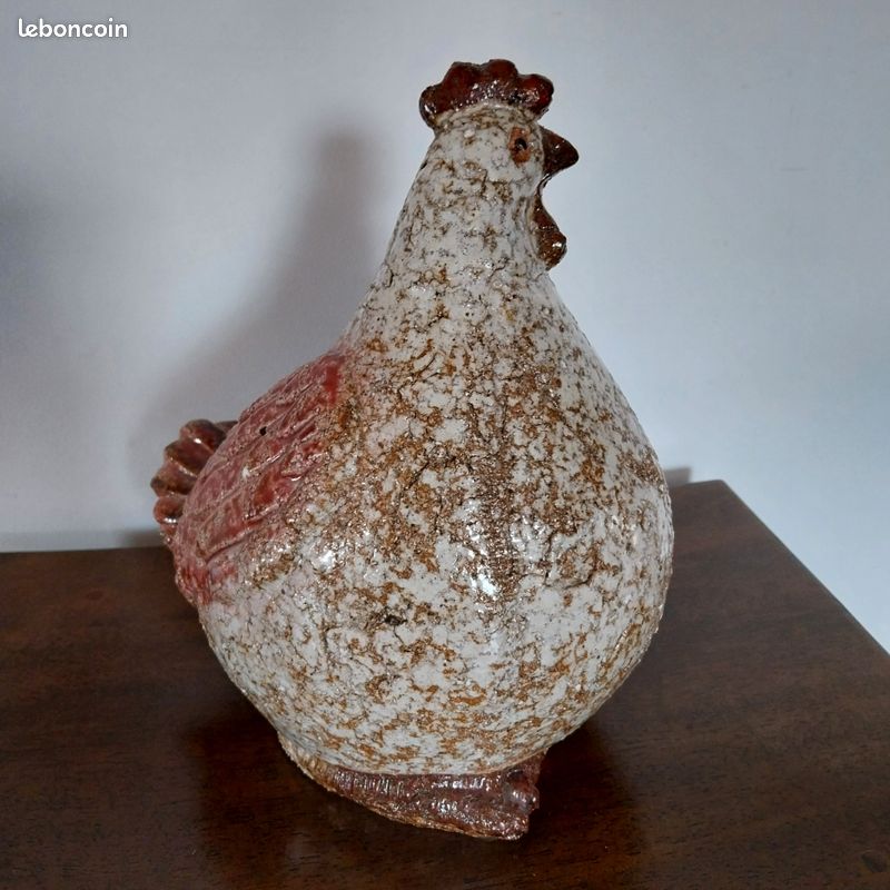 Poule en céramique, hauteur 10cm