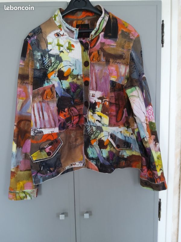 Veste Framboise Aventure Des Toiles Taille 40 - Coton Polyamide, Occasion Très Bon état
