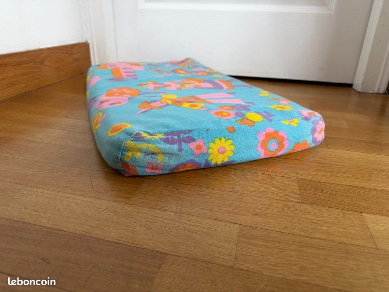Coussin vintage Romanex de Boussac “Patapon” – Pascaline Villon 1971 🌼 (image 3)