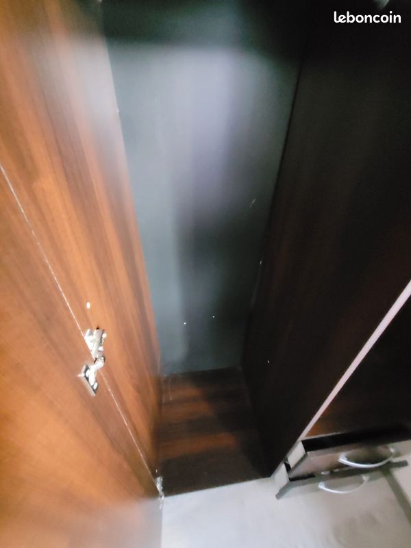 Armoir double porte couleur bois foncé (image 8)