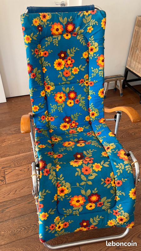 Fauteuil chaise longue vintage (image 1)