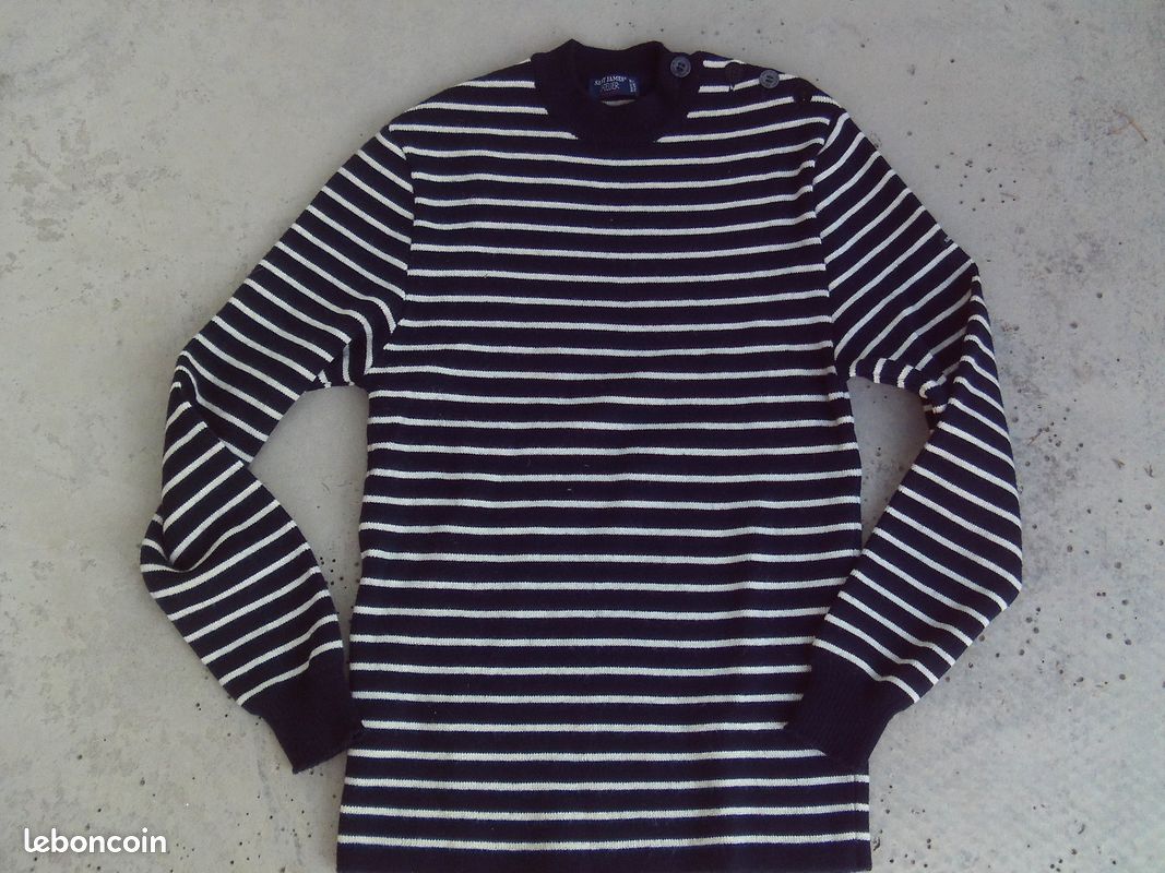 Pull marinière Saint James Marine Nationale made in France (image 1)